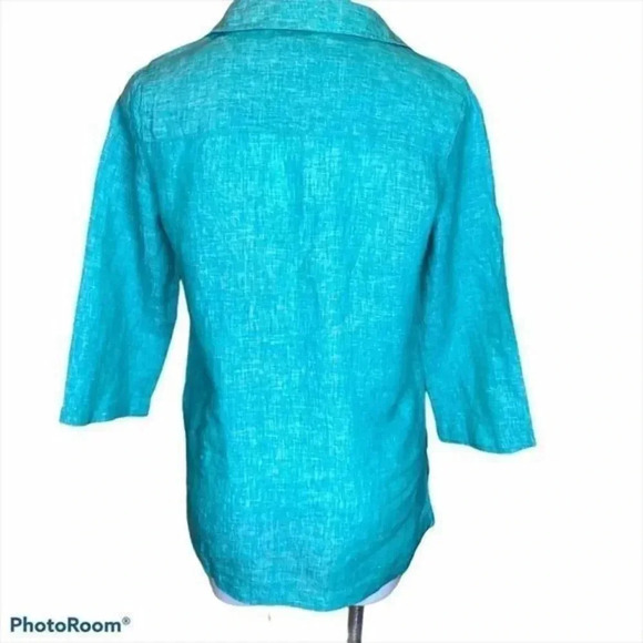 Tahari linen tunic - Picture 3 of 7